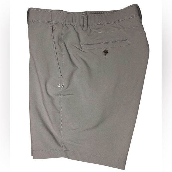 UNDER ARMOUR UA Loose Men’s Match Play Tapered Gray Golf Shorts 9” - Picture 5 of 9